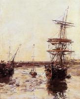 Boudin, Eugene - Trouville, The Outer Harbor